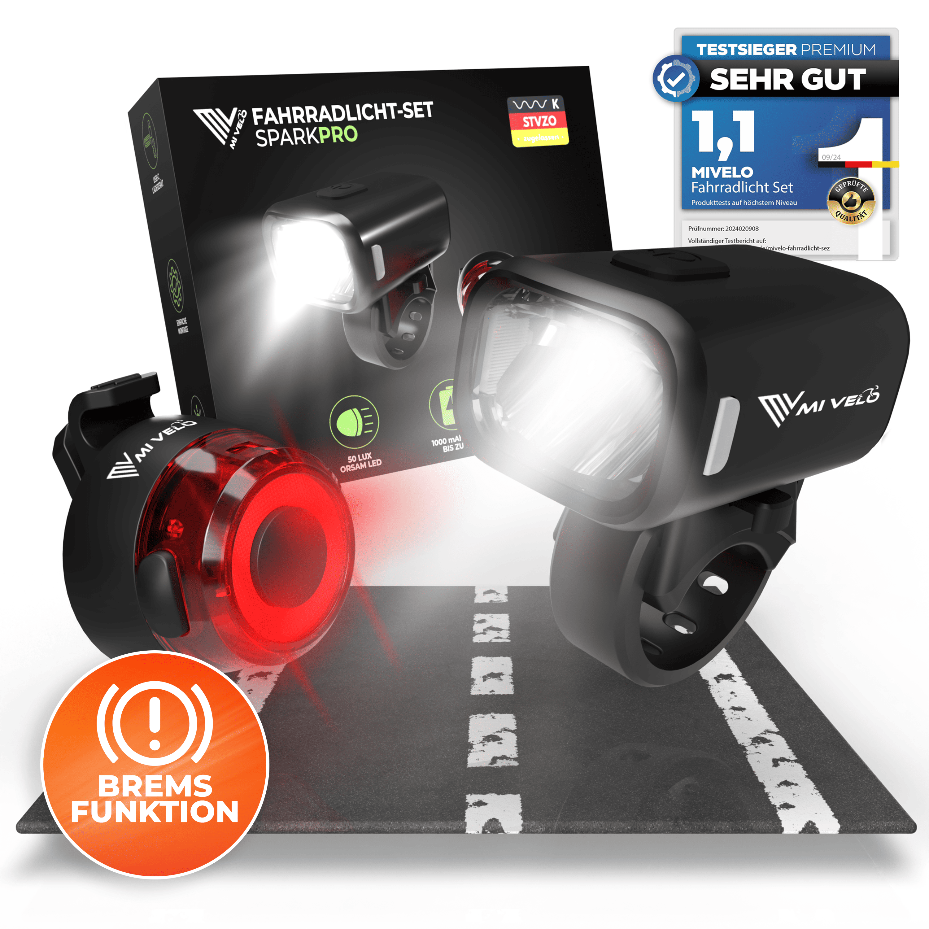 Fahrradlampen Set SPARK PRO