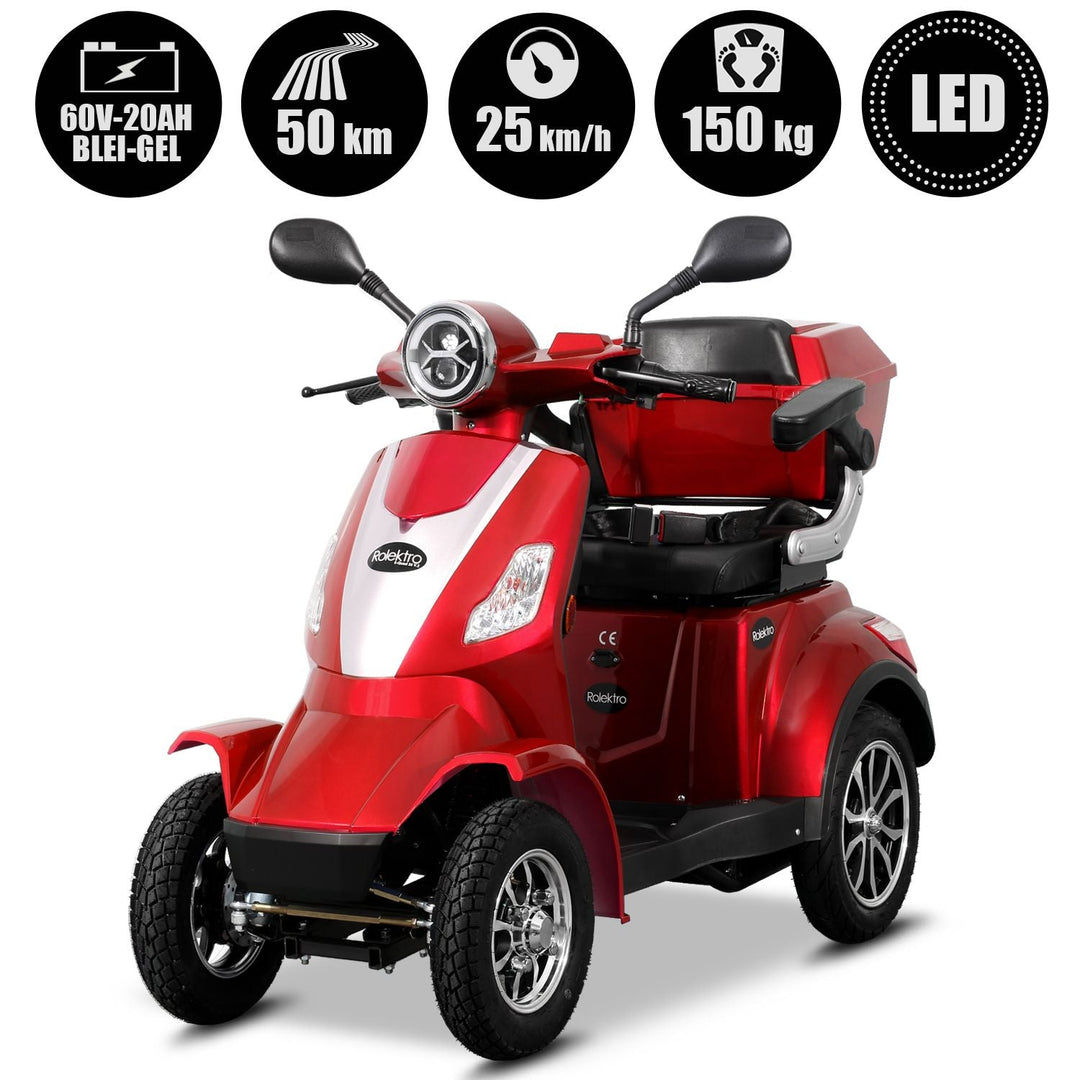 Rolektro Seniorenmobil E-Quad V3, 15 oder 25 km/h - MabeaMobility