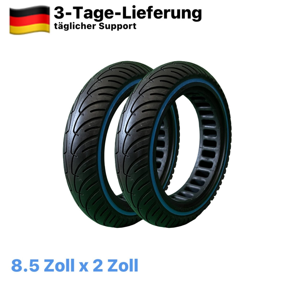 E Scooter Vollgummi Reifen 8,5 Zoll Xiaomi Honeycomb 8,5x2 Zoll Blau