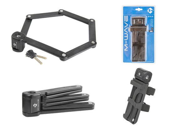 M-Wave F 875/6 Faltschloss mit Schlüssel 87cm - MabeaMobility