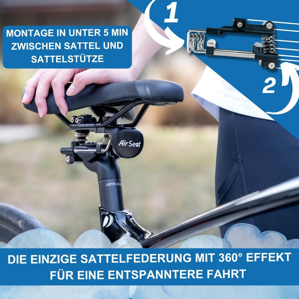 Air Seat Sattelfederung - innovative schwebende Sattelaufhängung