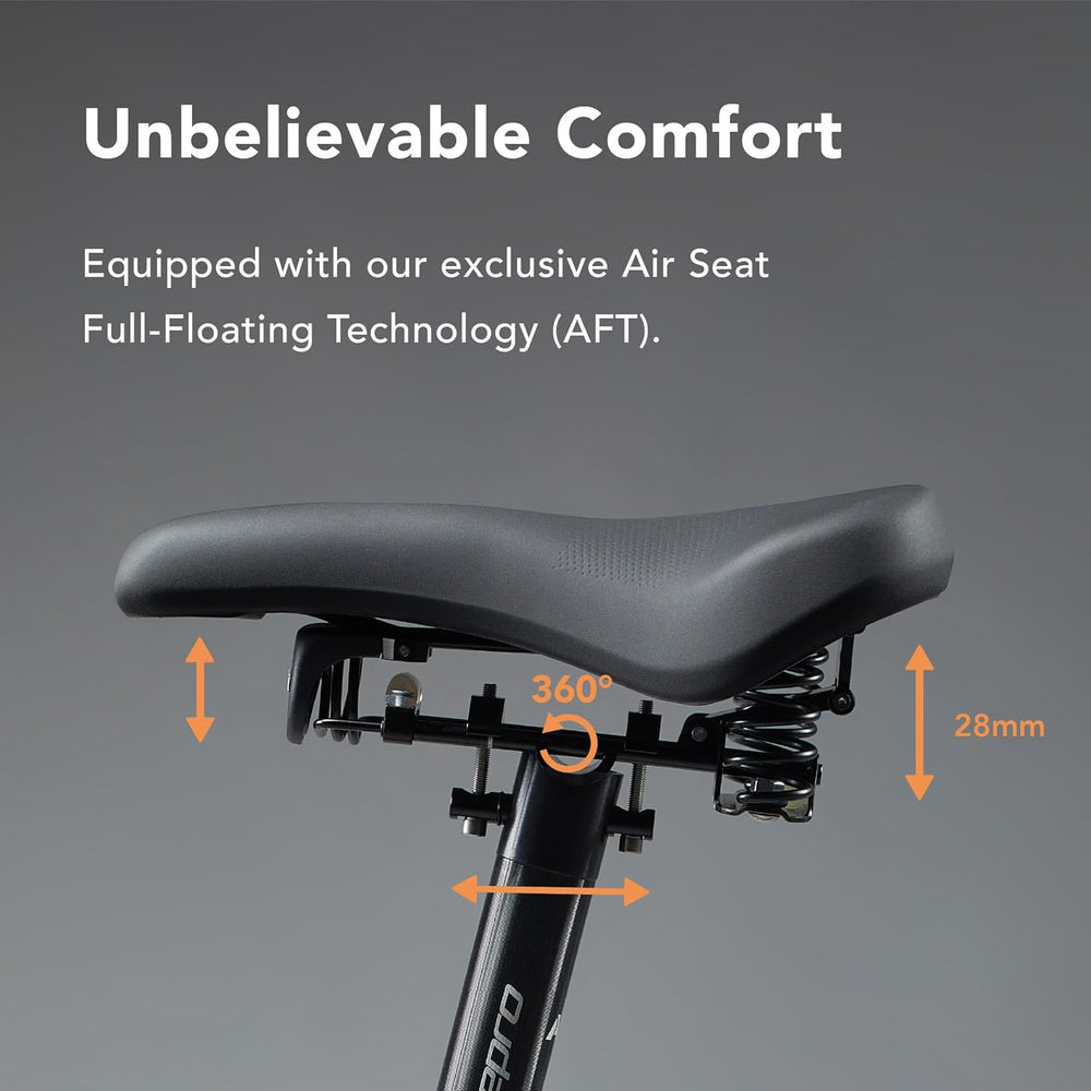 Air Seat 1 AFT Feder-Sattel – Komfortabler breiter Fahrradkissen für Stadt