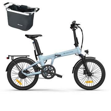 ADO Air 20 Pro - faltbares E-Bike mit Riemen + Frontkorb