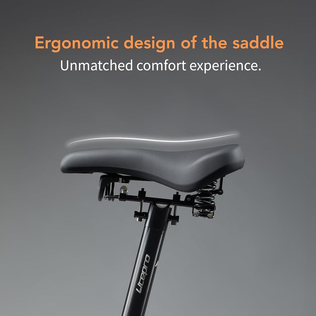 Air Seat 1 AFT Feder-Sattel – Komfortabler breiter Fahrradkissen für Stadt
