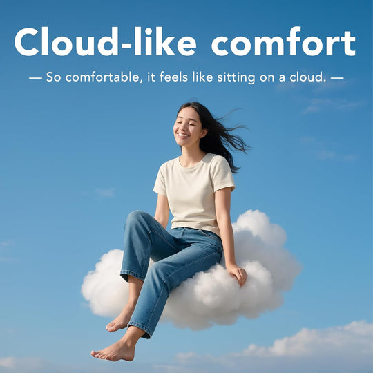 Air Seat 1 AFT Feder-Sattel – Komfortabler breiter Fahrradkissen für Stadt