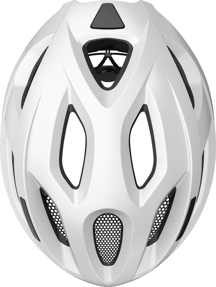 abus fahrradhelm damen weiß ABUS Fahrradhelm City - Aduro 2.1 polar white