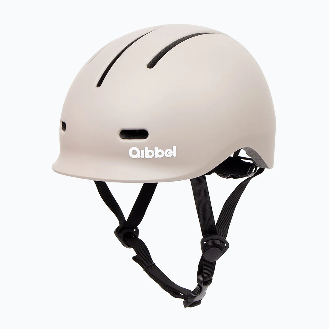 Qibbel Kinder-Fahrradhelm pebble grey