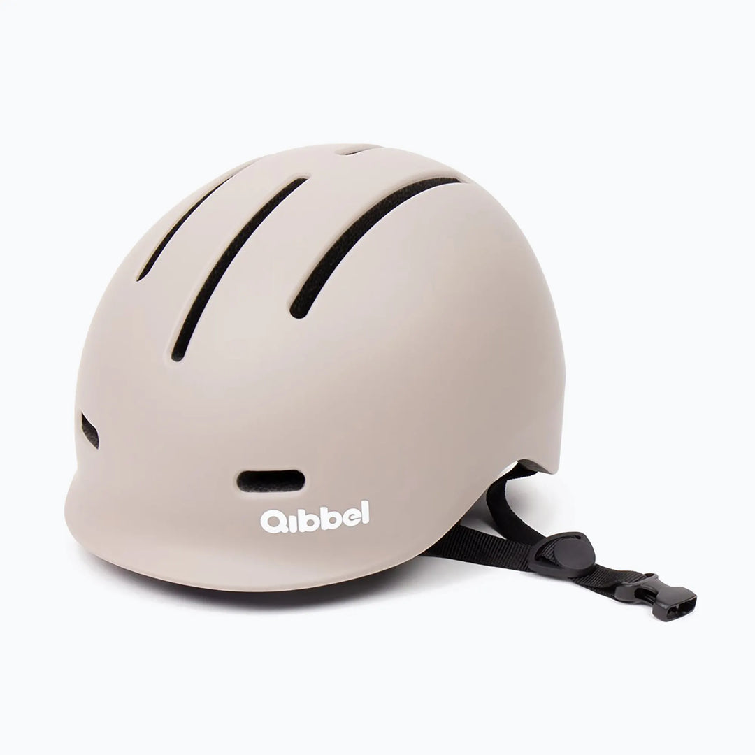 Qibbel Kinder-Fahrradhelm pebble grey