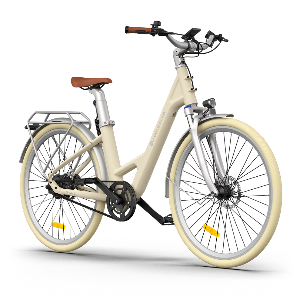 e bike damen mit gepäckträger ADO Air 28 Pro E-Bike mit Riemenantrieb – MabeaMobility