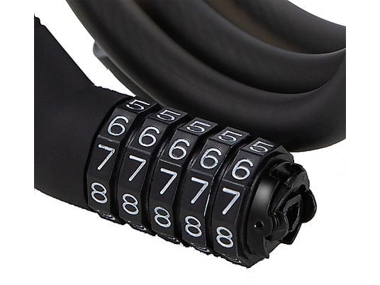 Ninebot Robustes 5-stelliges Zahlenschloss für E-Scooter und Fahrräder – Schwarz