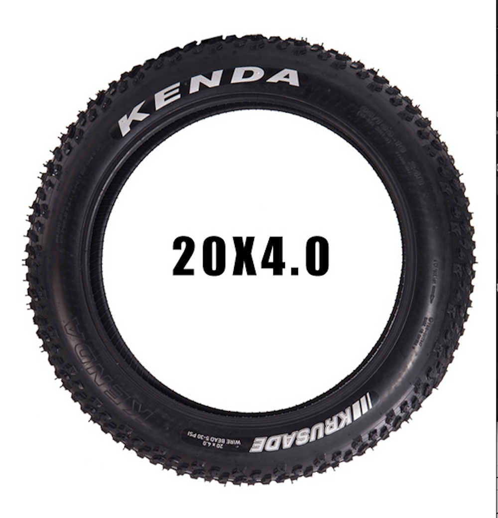 Kenda Krusade 20x4.0 Fatbike Reifen mit oder ohne Schlauch, Fat Bike Mantel