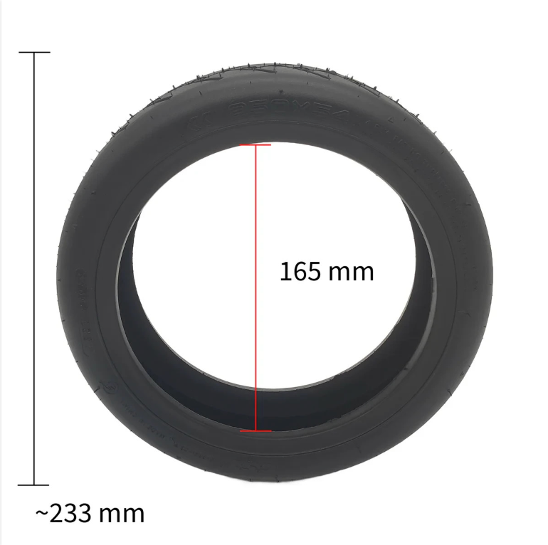 E-Scooter Reifen Tubeless CST 250x54 mit Ventil für Xiaomi Mi 4 Pro OEM Ersatz