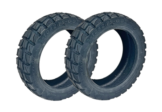 2x Trittrett E-Scooter Reifen Tubeless 10x2,75 Zoll Set 10x2,75-6,5