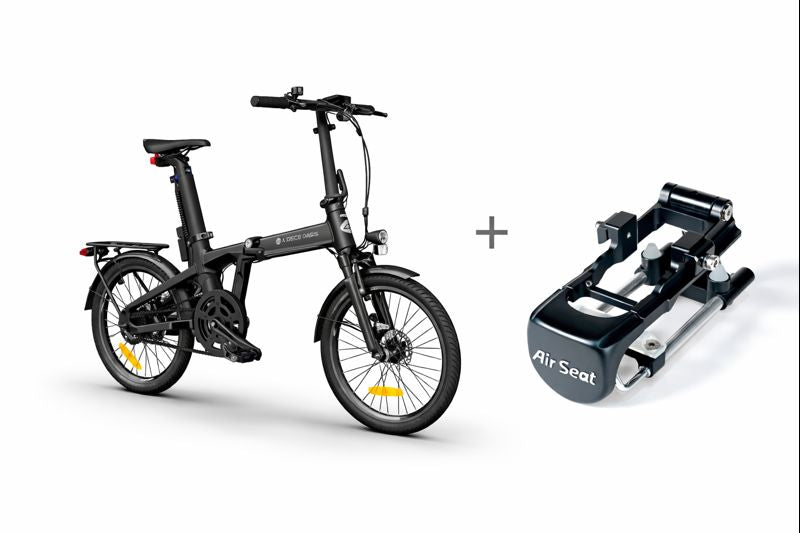 air seat fahrradsattel ADO Air Carbon Faltrad inkl. Airseat Sattelfederung – MabeaMobility