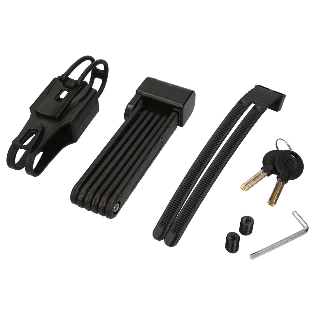 windmeile® Robustes Faltschloss für E-Bike Pedelec – Maximaler Diebstahlschutz Schlüssel