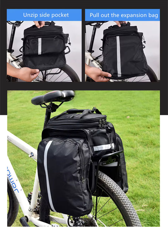 Fahrradtasche Gepäckträger 27L inkl. Seitentaschen