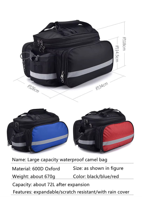 Fahrradtasche Gepäckträger 27L inkl. Seitentaschen