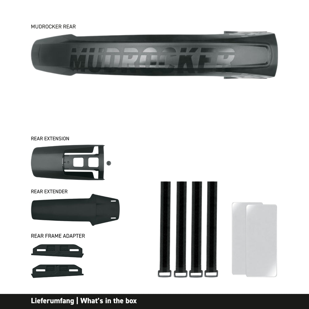 MUDROCKER REAR – robustes Hinterrad Schutzblech für Mountainbike – MabeaMobility