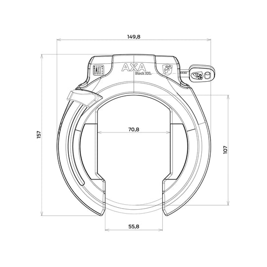 AXA Block XXL Rahmenschloss