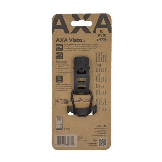 AXA Visto 3 - Fahrrad Front- und Rücklicht Set