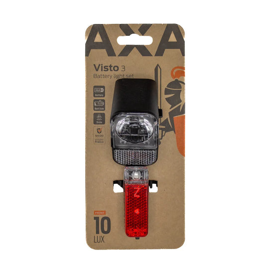 AXA Visto 3 - Fahrrad Front- und Rücklicht Set