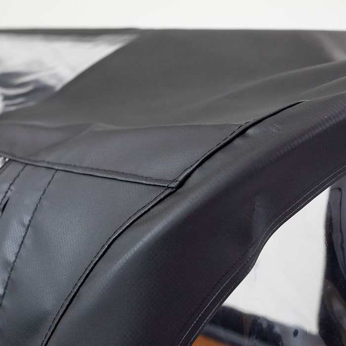 Babboe Curve Regenverdeck Schwarz – Premium Wetterschutz für Lastenfahrräder