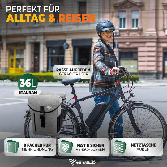 Mivelo Fahrrad Doppeltasche "DUPLEX" 36L