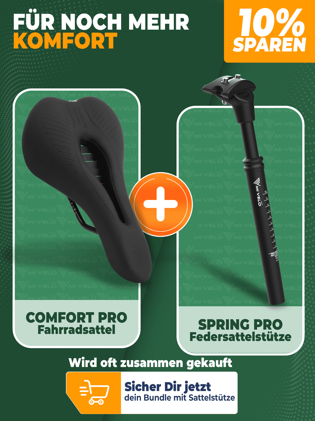 mtb comfort sattel MiVelo Comfort Pro MTB Sattel – Ergonomisch & Wasserdicht – MabeaMobility
