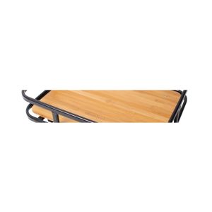 Rixenkaul KLICKfix Fahrrad Vorderradkorb aus Naturweide, klappbarer Griff, Braun