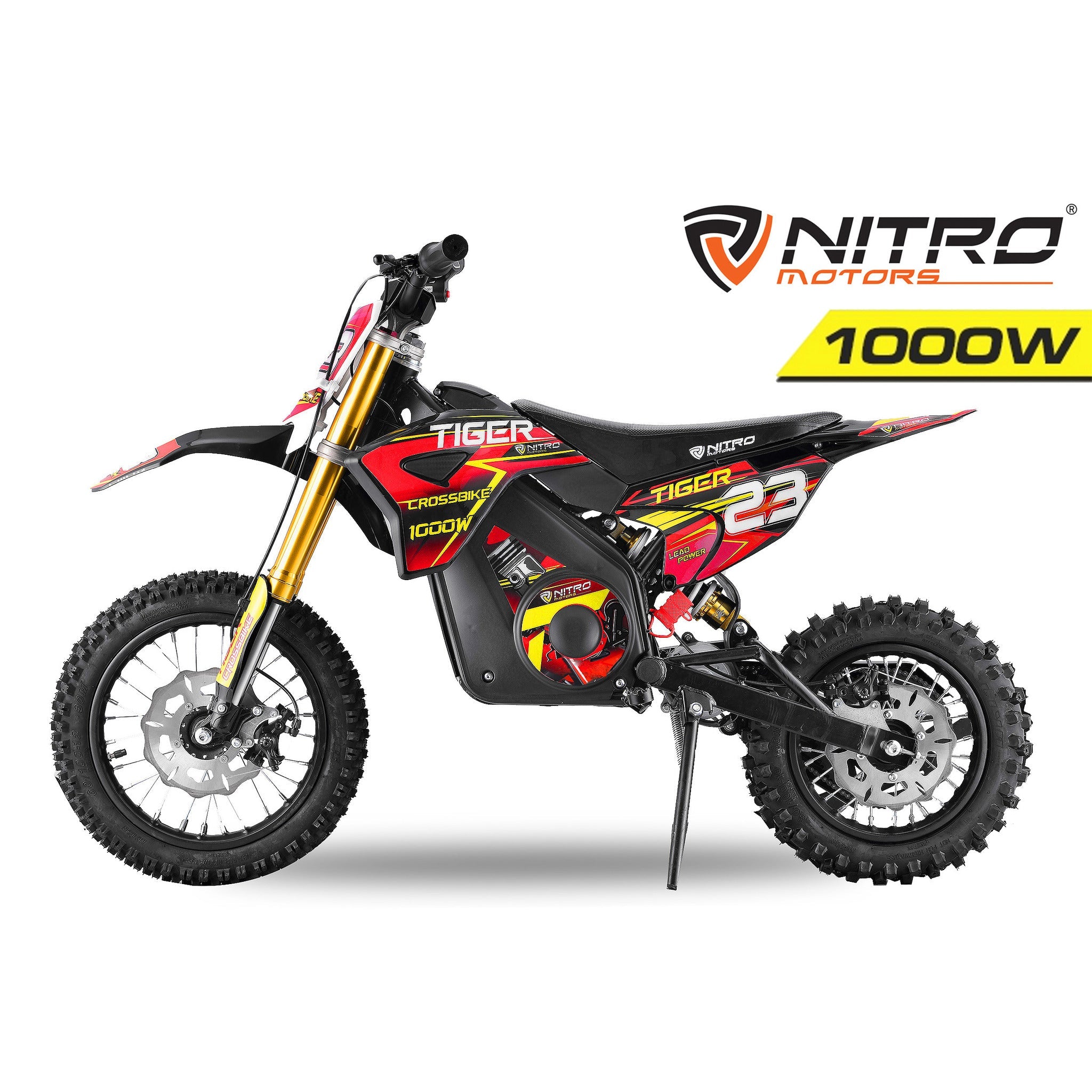 NITRO MOTORS 1000W Eco mini Kinder Dirtbike Tiger DLX 12" - MabeaMobility